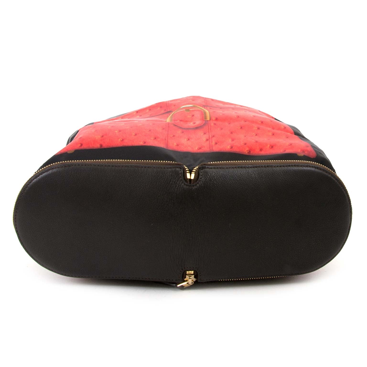 Delvaux Kangourou Sellier Café Foldable Shopper now for sale at labellov vintage fashion webshop belgium