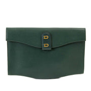 Delvaux Green Double D Clutch now for sale at labellov vintage fashion webshop belgium