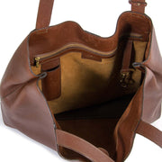 Delvaux Large Brown Leather Shopper