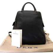 koop Deux De Delvaux Black Leather Backpack betaal veilig online bij labellov.com