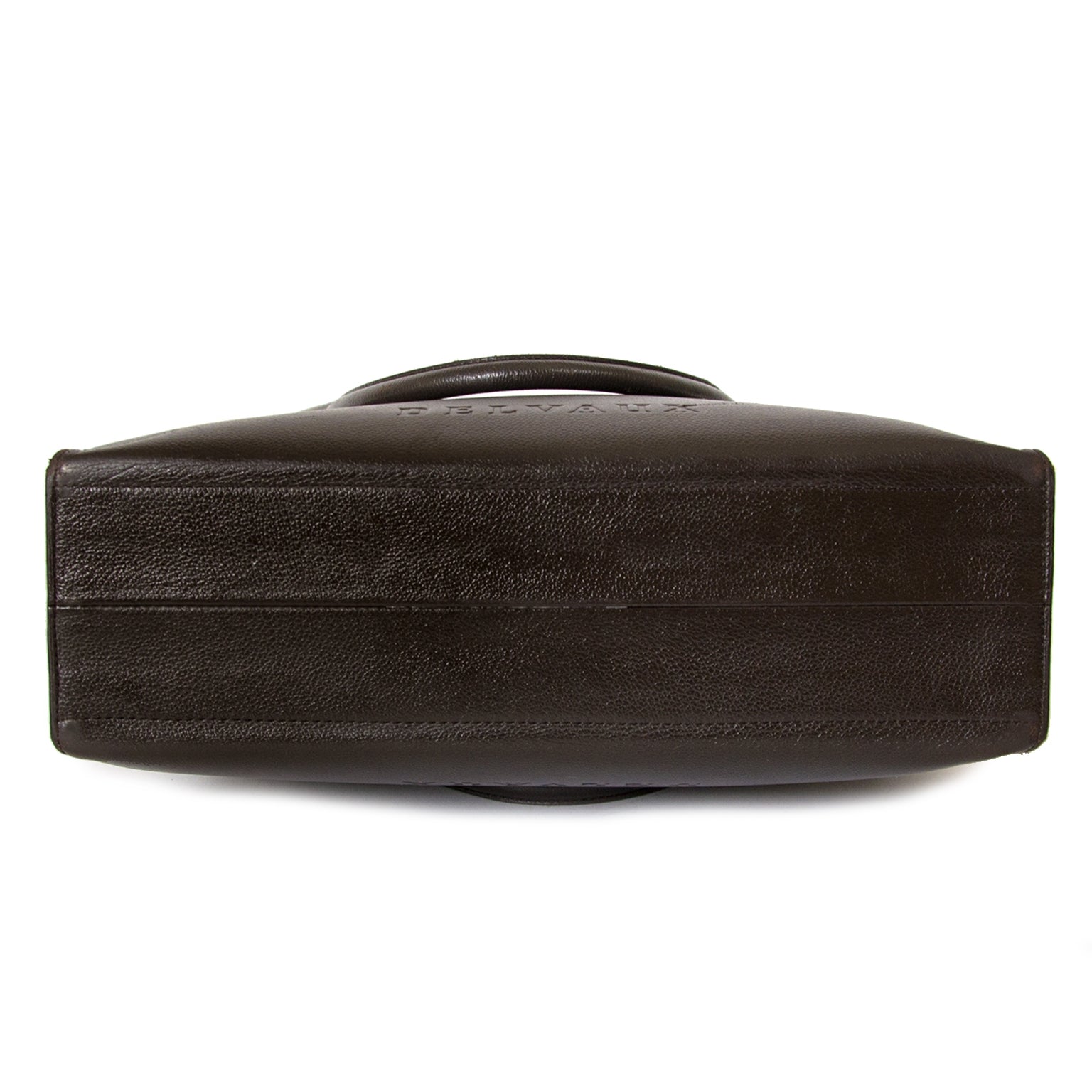 Delvaux Le Jeff Brown Tote now for sale at labellov vintage fashion webshop belgium