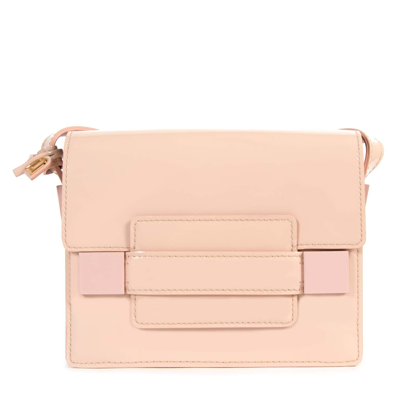 acheter en ligne seconde main Delvaux Madame Mini Patent Pink