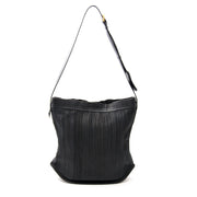 acheter en ligne comme neuf sac a main Delvaux 'Le Pin' in Black Toile De Cuire