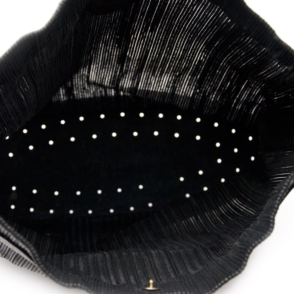 koop veilig online aan de beste prijs net als nieuw Delvaux 'Le Pin' in Black Toile De Cuire