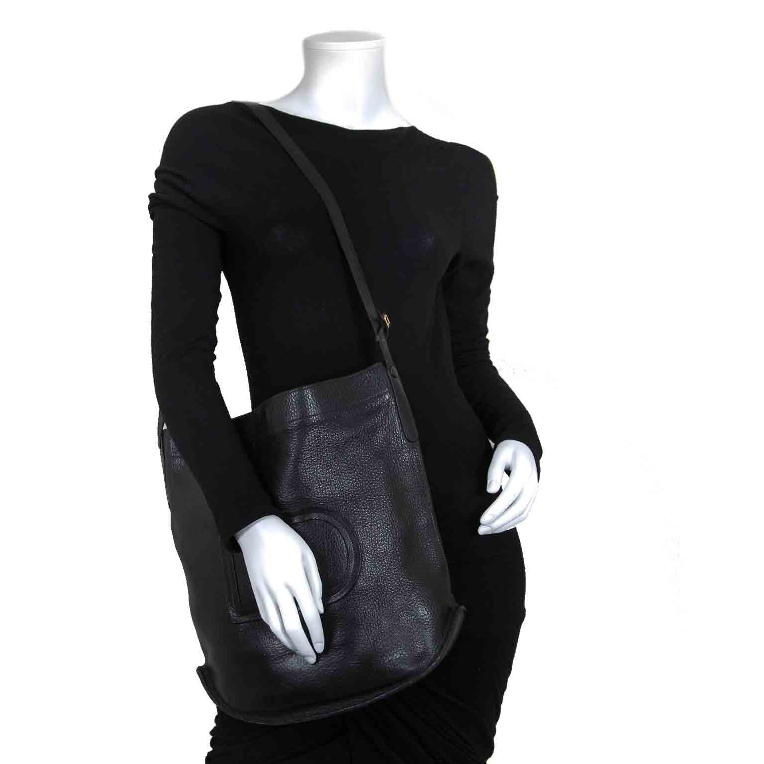 delvaux le pin black shoulder bag now for sale at labellov vintage fashion webshop belgium