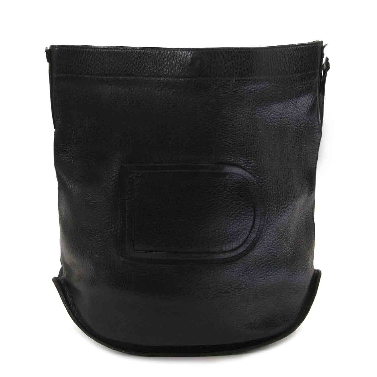 delvaux le pin black shoulder bag now for sale at labellov vintage fashion webshop belgium