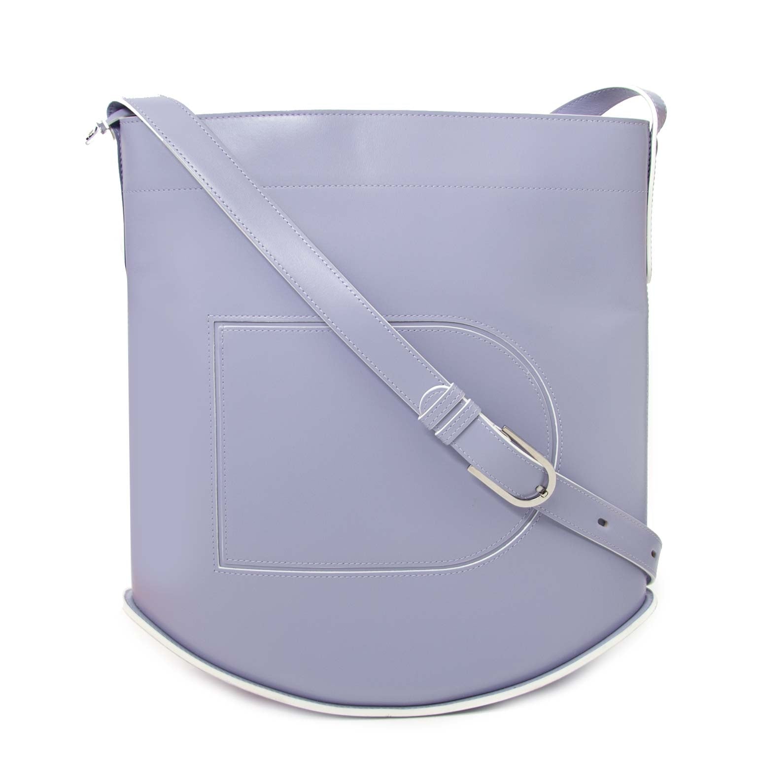 shop safe online secondhand Delvaux Lila Le Pin Box Calf Leather Shoulderbag