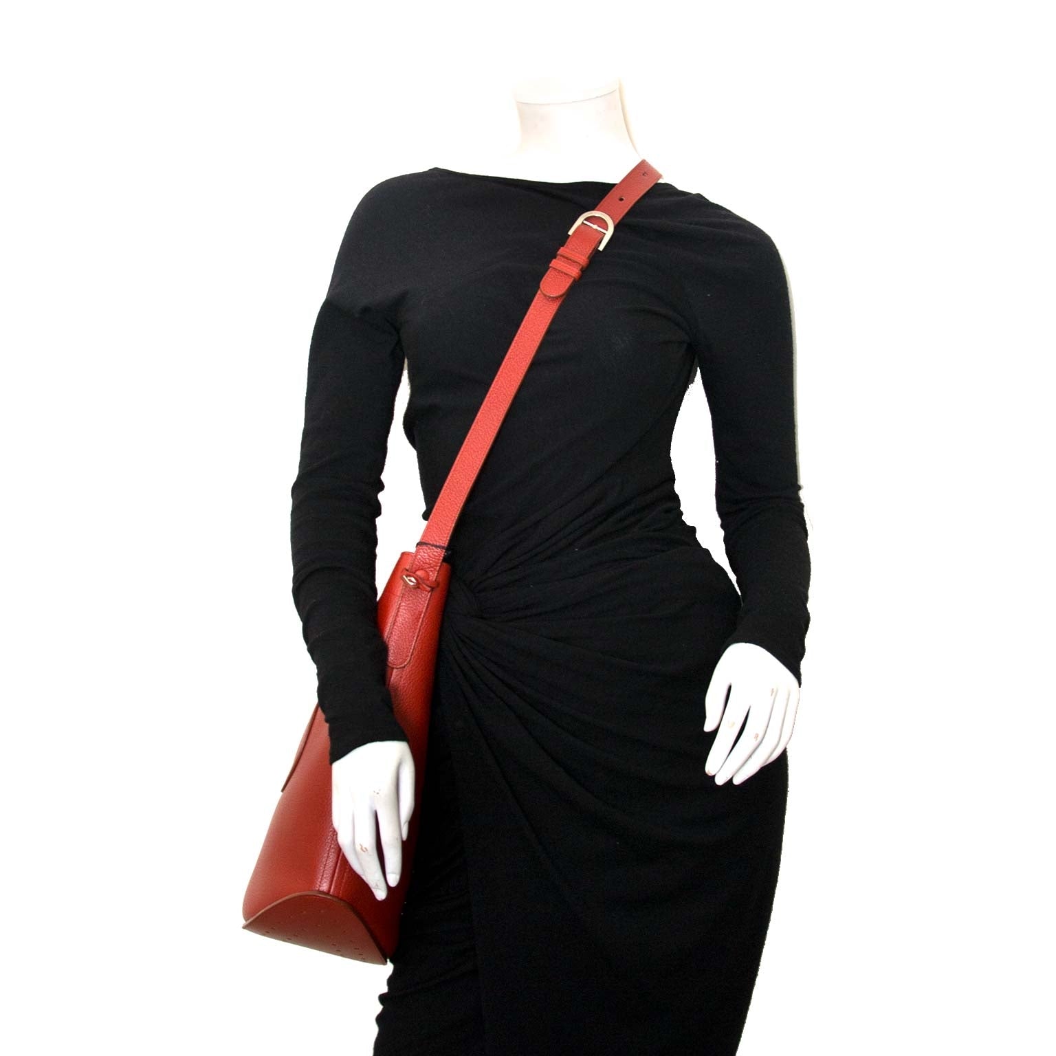 acheter en ligne pour le meilleur prix sac a main Delvaux Red Le Pin Shoulder Bag