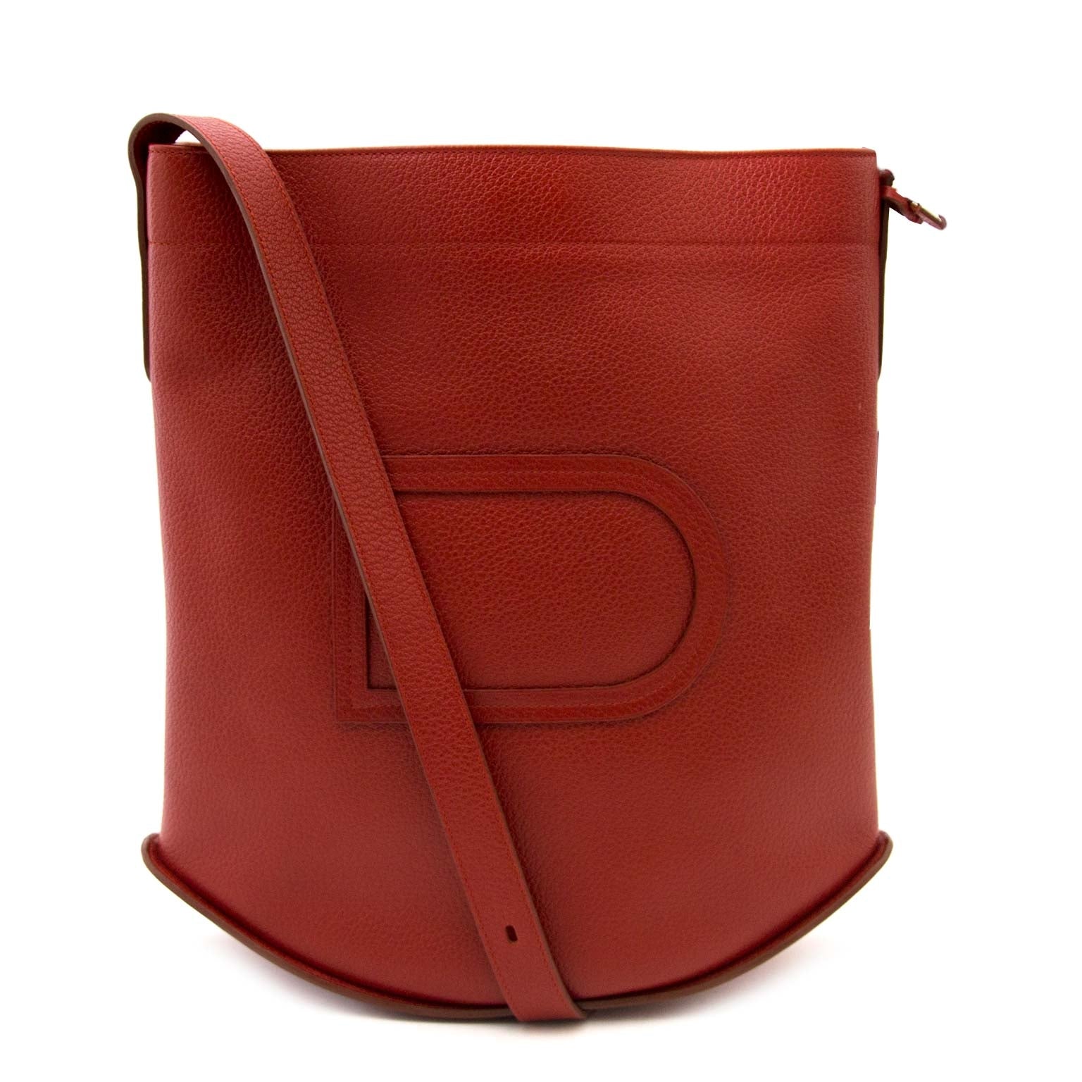 koop veilig online tegen de beste prijs Delvaux Red Le Pin Shoulder Bag