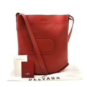 Delvaux Red Le Pin Shoulder Bag veilig onilne tegen de beste prijs