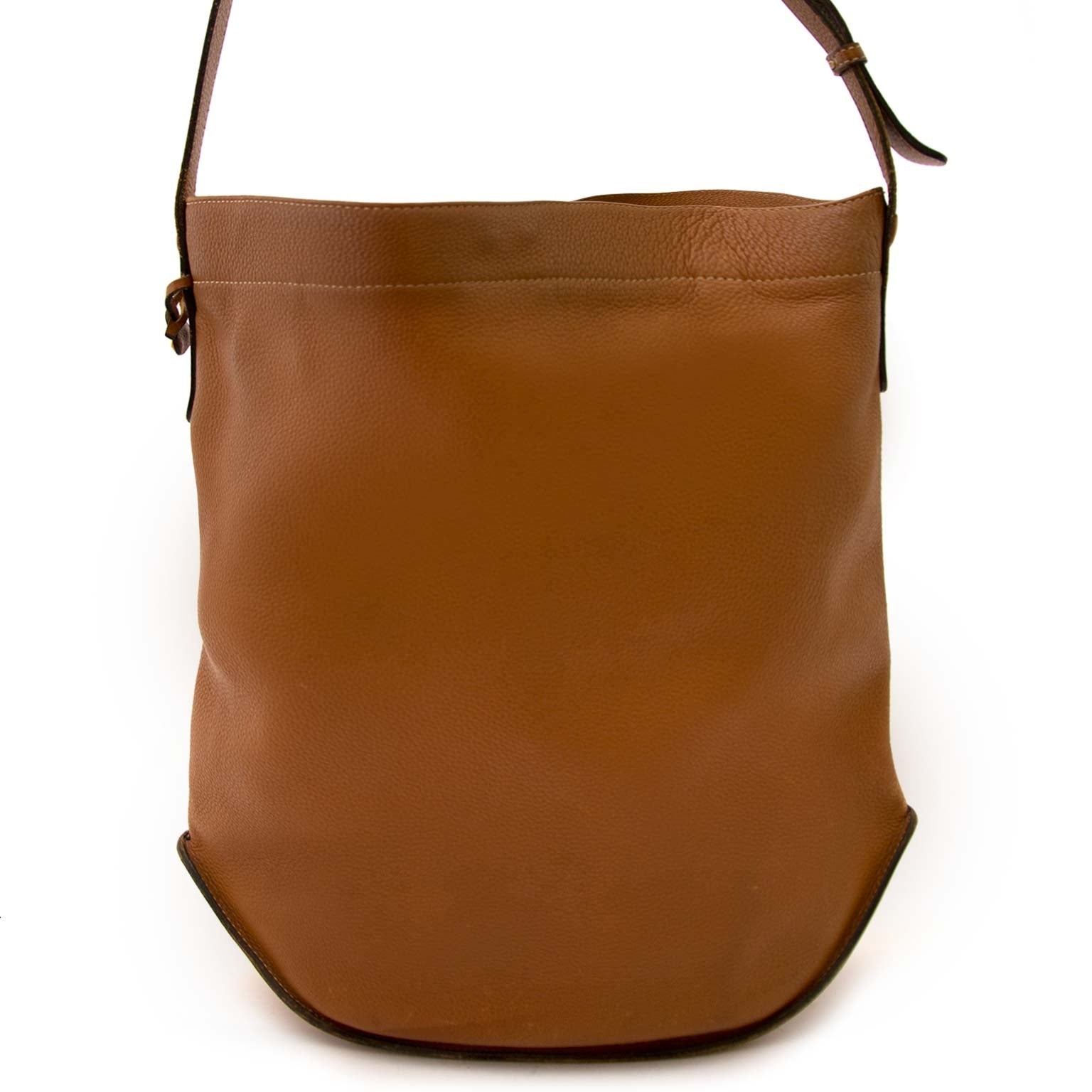 Delvaux Le Pin Camel Leather Bag