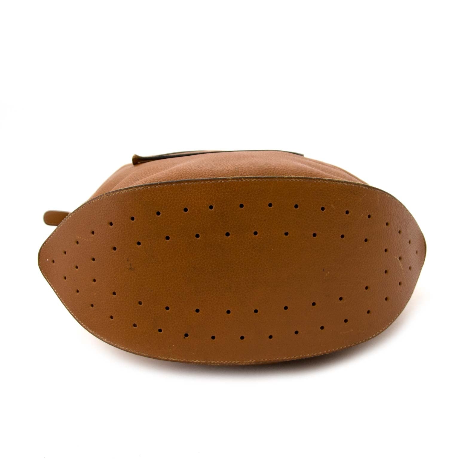 Delvaux Le Pin Camel Leather Bag