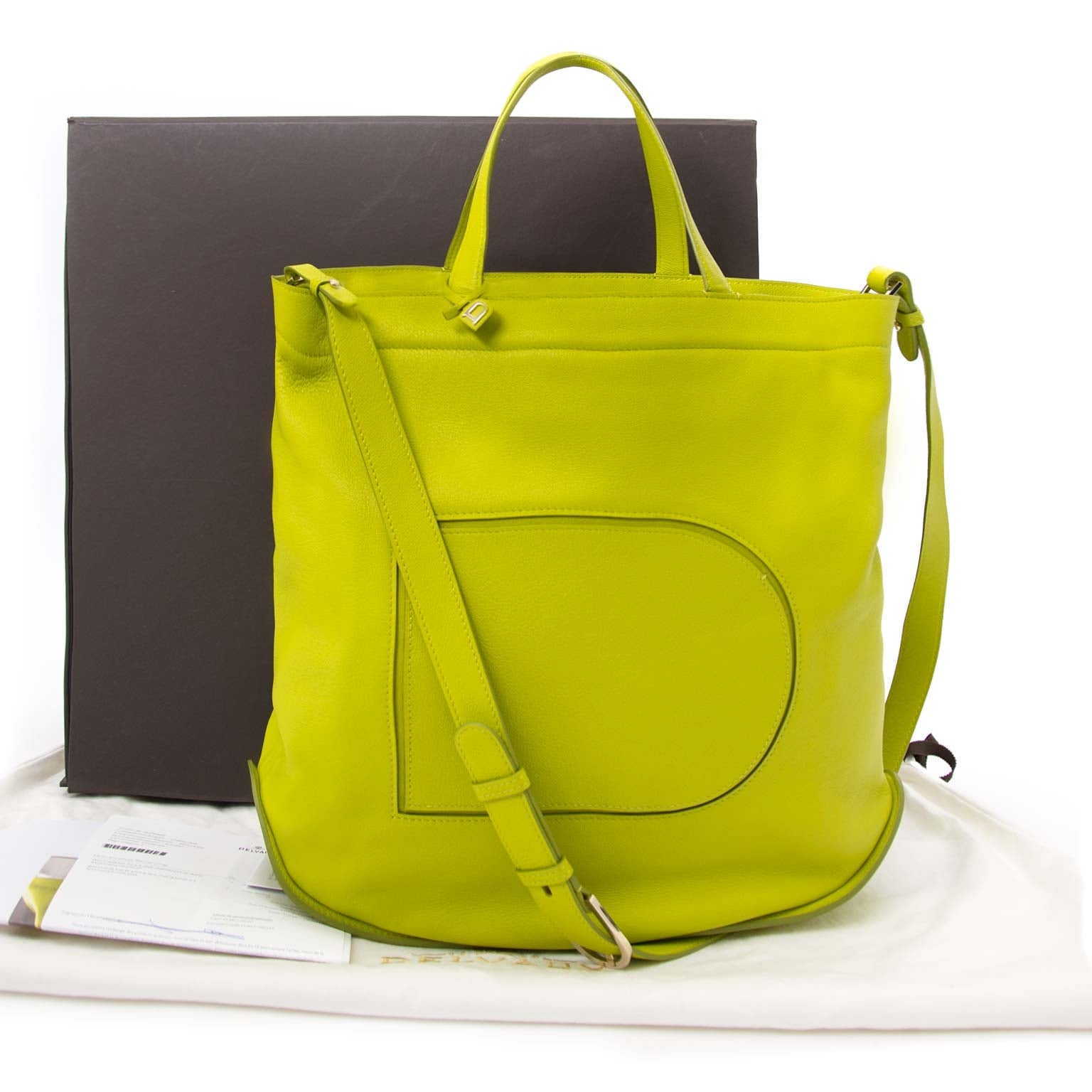 koop online tegen de beste prijs Delvaux Le Pin Cabas Allure Absinthe Shoulder Bag