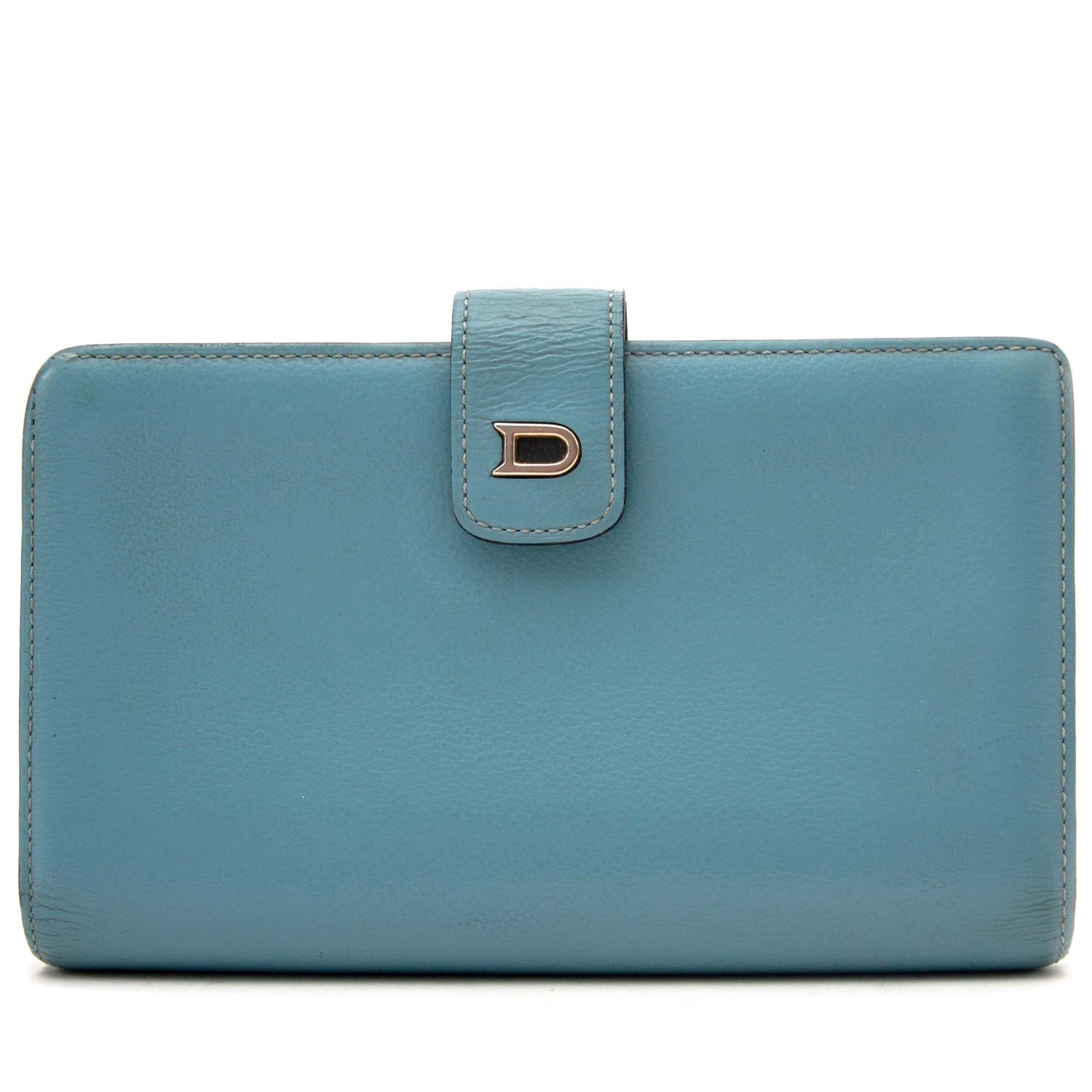 Delvaux Light Blue Wallet buy now at Labellov for the best price