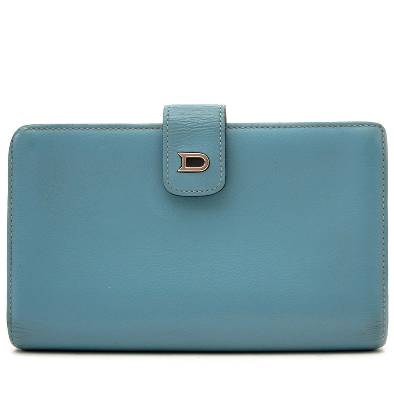 Delvaux Light Blue Wallet buy now at Labellov for the best price