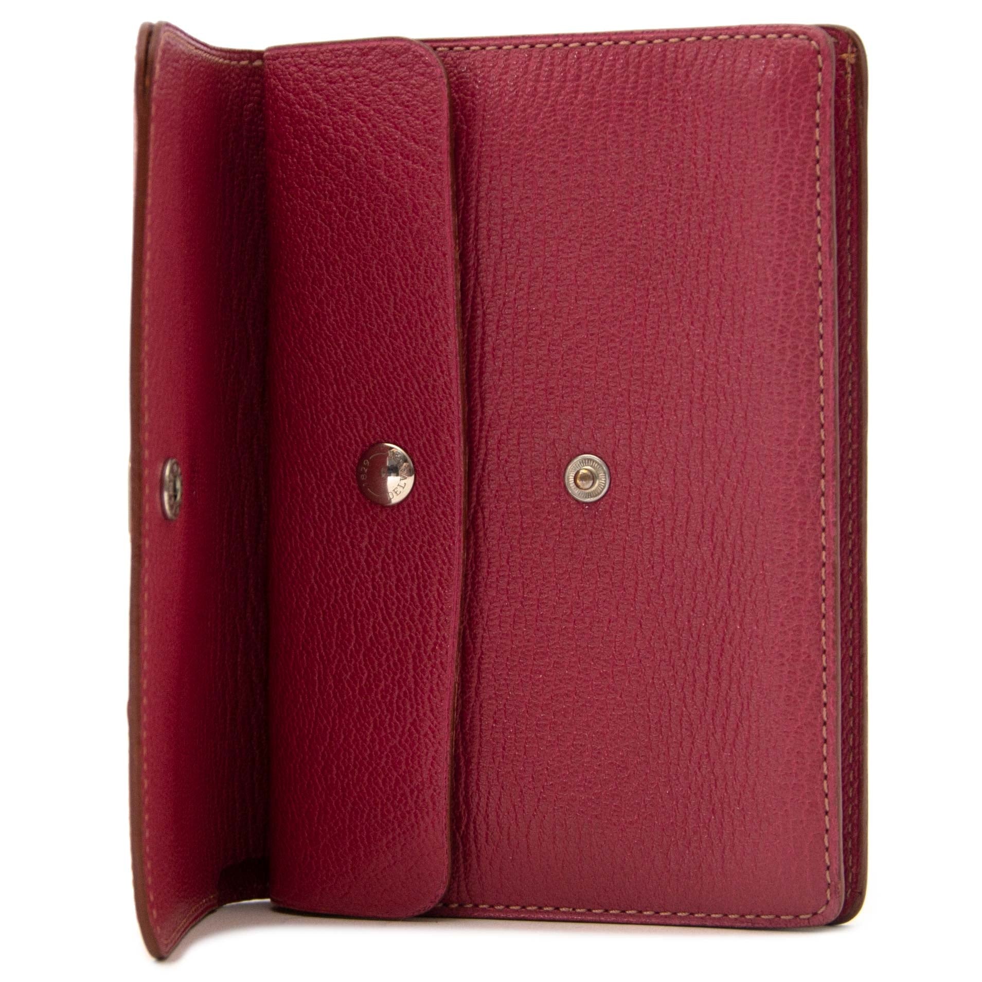 Delvaux Trésor Rose Wallet shop safe secondhand