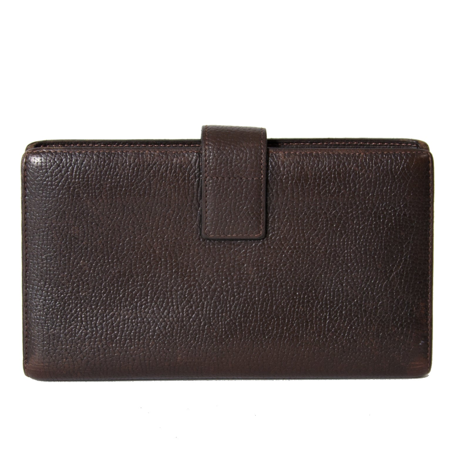koop Delvaux Dark Brown Wallet en betaal veilig online bij labellov.com
