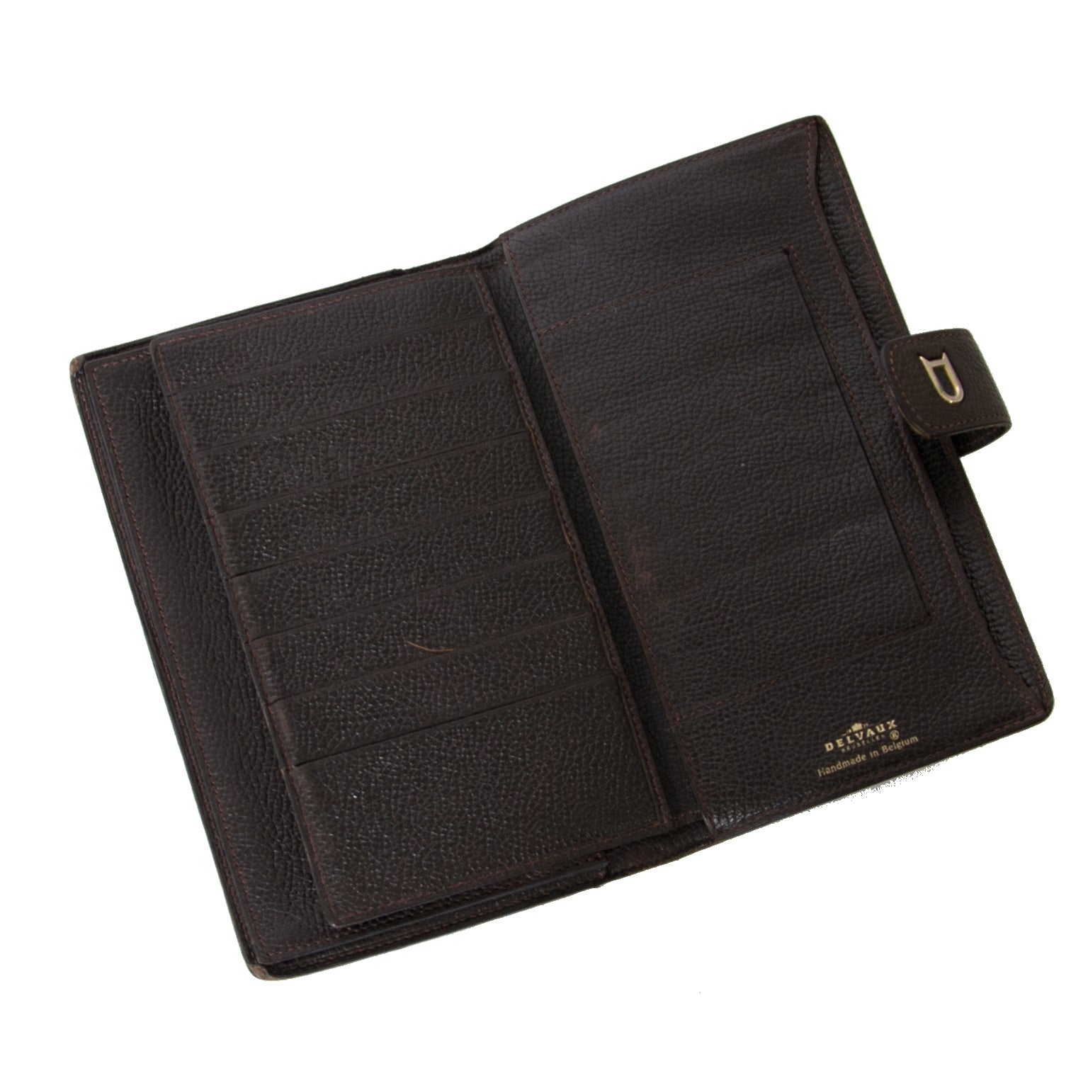 koop Delvaux Dark Brown Wallet bij labellov aan de beste prijs