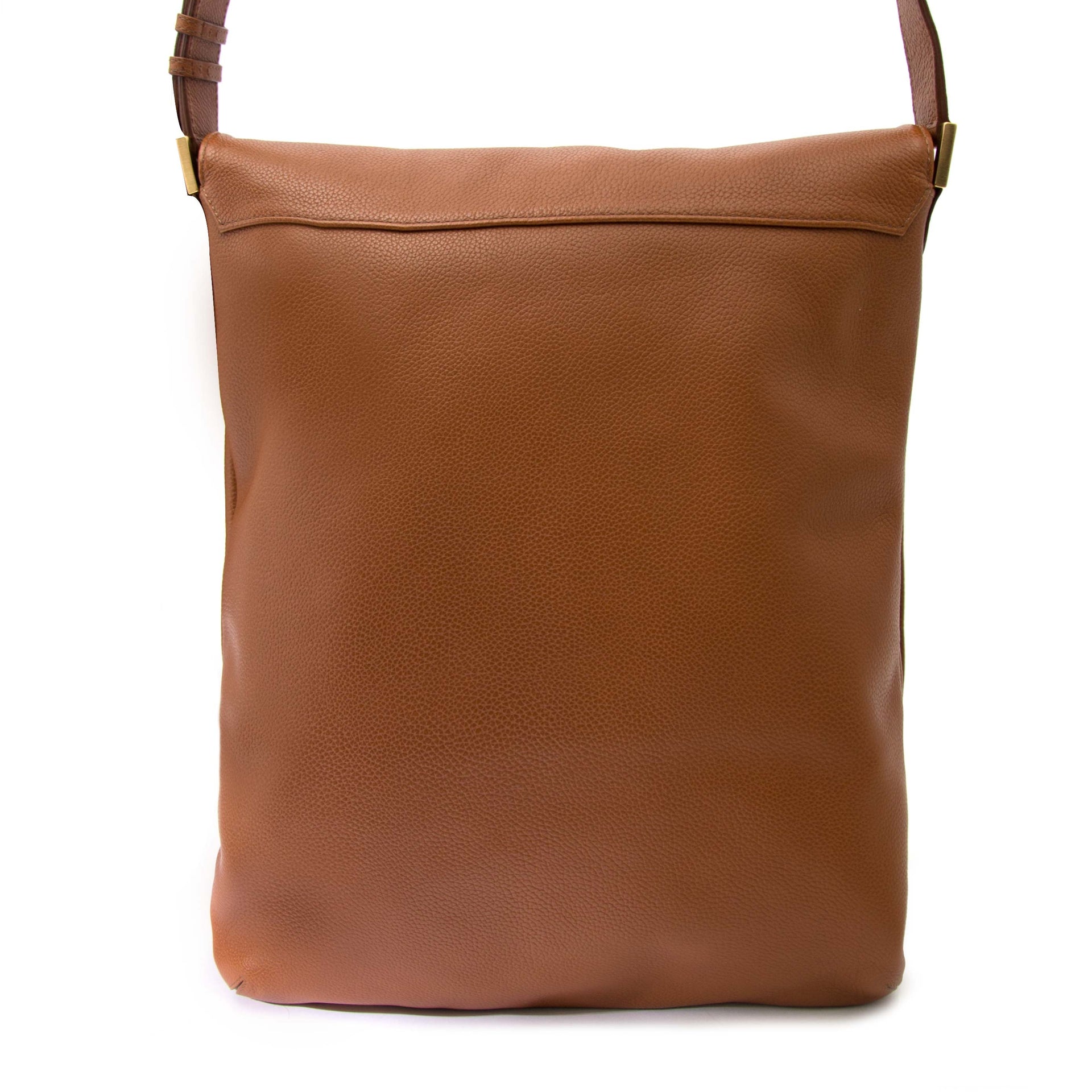 looking for perfect Delvaux Cognac Louise Baudrier Gm Shoulder Bag