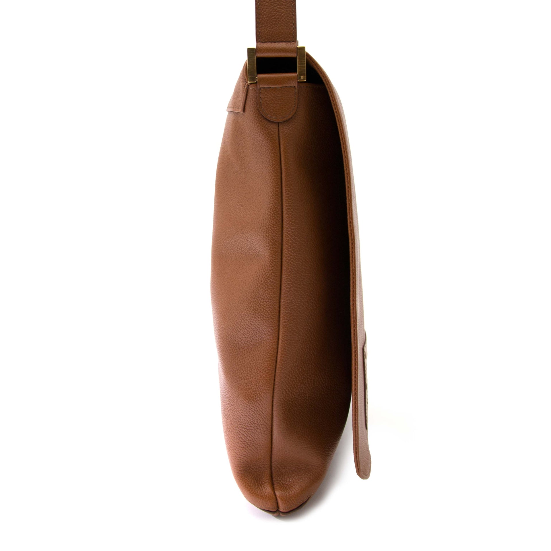koop veilig online tegen de beste prijs Delvaux Cognac Louise Baudrier Gm Shoulder Bag