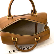 koop veilig online tegen de beste prijs Delvaux Cognac Louise Boston Bag