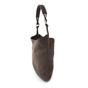 koop onilne aan de beste prijs Delvaux Le Louise Brown Nubuck Shoulder Bag