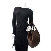 shop safe online secondhand Delvaux Chocolat Louise Cabas GM