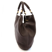 koop veilig online jou tweedehands Delvaux Chocolat Louise Cabas GM