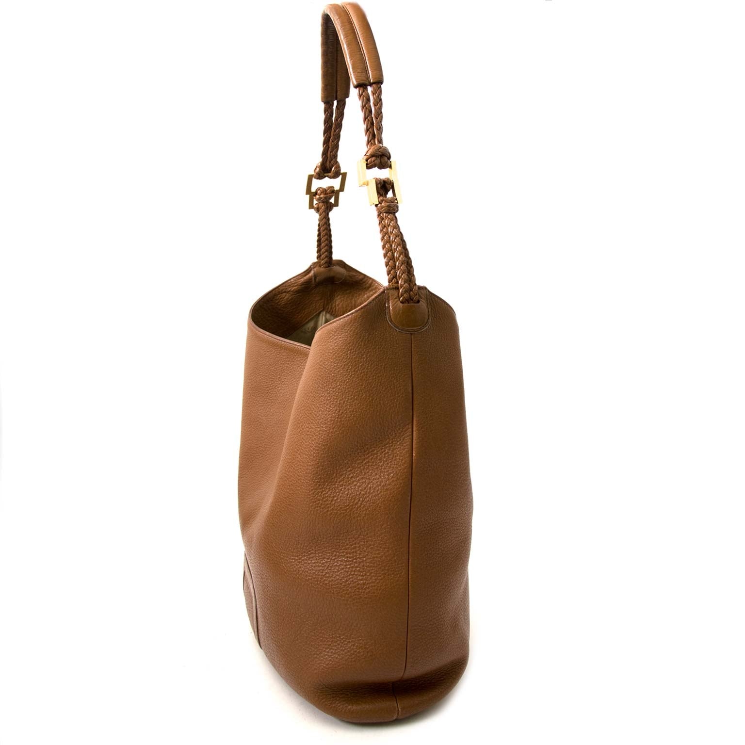 Koop en verkoop uw authentieke Delvaux Louise Brown Leather Shoulder Bag