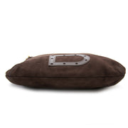 shop online your luxury Delvaux Le Louise Café Nubuck Shoulder Bag