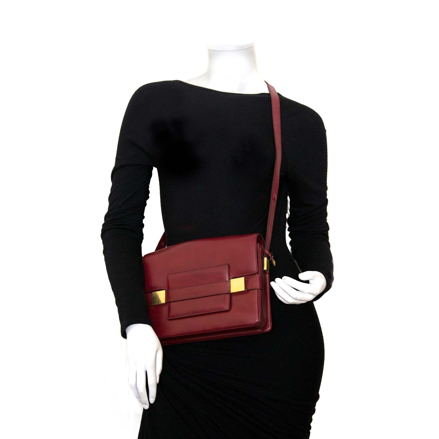 Delvaux bordeauxrode 'Madame'-tas