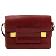 Delvaux Burgundy 'Madame' Bag now online at labellov.com