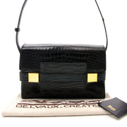 Delvaux le madame black croco leather bag for the best price at labellov.com