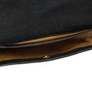 Delvaux Black Leather 'D' Crossbody Bag