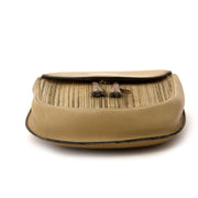 koop online tegen de beste prijs Delvaux Vintage Nude Toile De Cuir Crossbody Bag