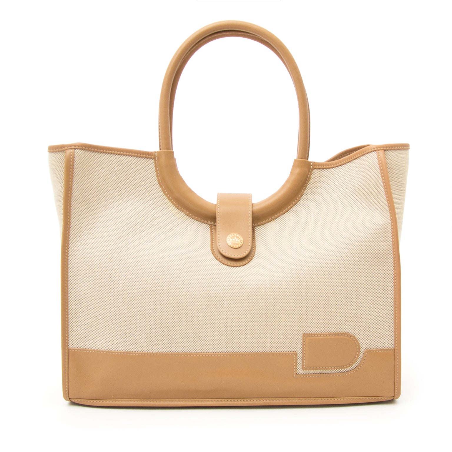 Delvaux Mirage Toile D Noisette Top Handle Bag now online at labellov.com at the best price.