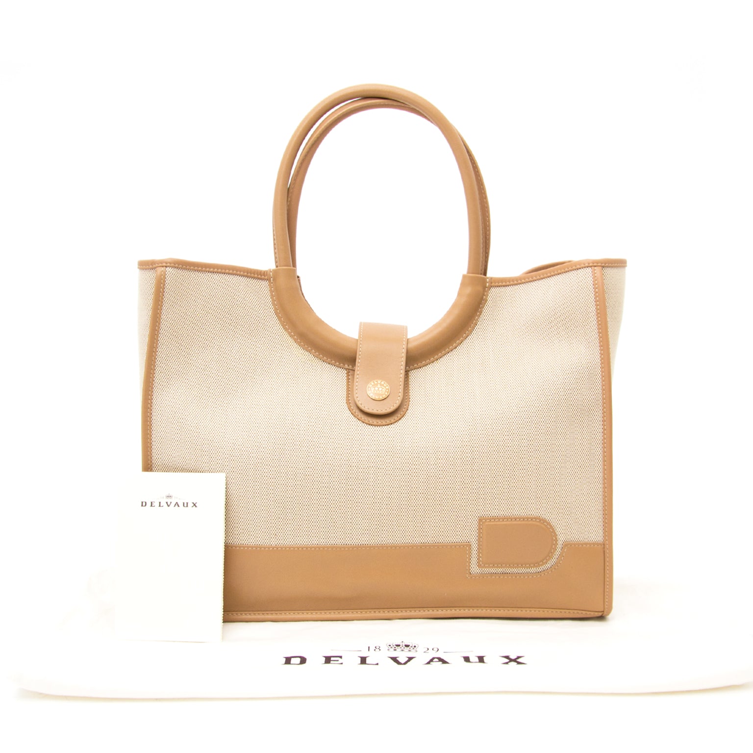 Delvaux Mirage Toile D Noisette Handtas nu online op labellov.com tegen de beste prijs.