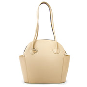 Delvaux Mousson Cream Leather Shoulder Bag now online at labellov.com for the best price.