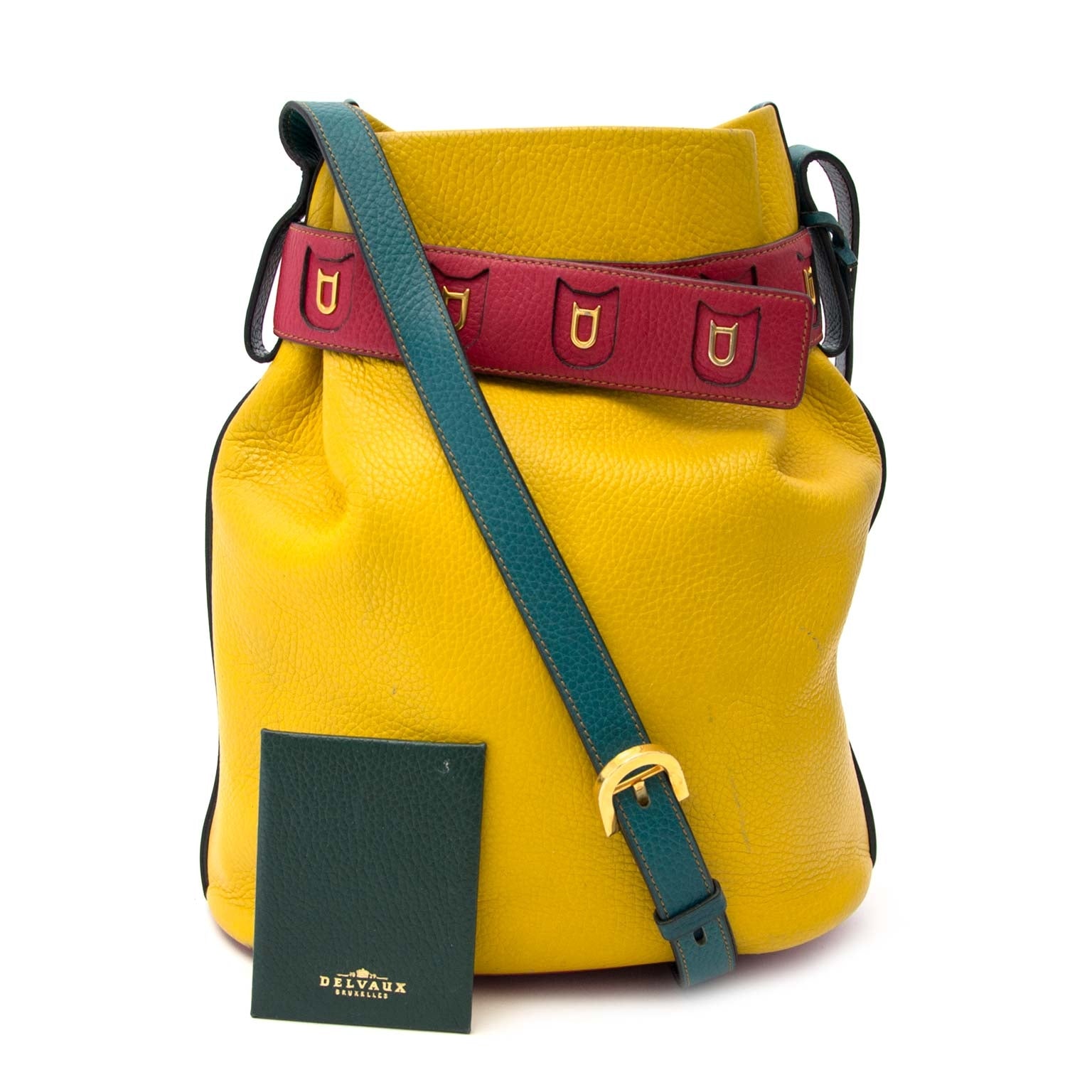 Buy your authentic Delvaux Color Block Bucket Bag online at Labellov