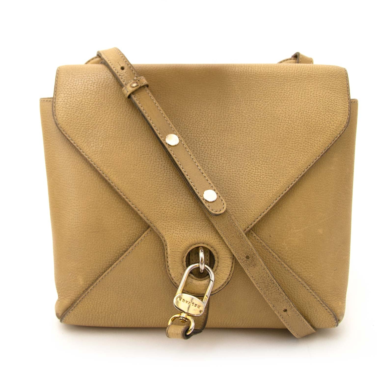 Delvaux Vintage Sand Leather Shoulder Bag for the best price at Labellov