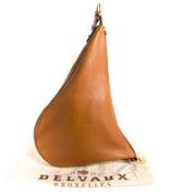 Delvaux Brown Leather Hobo Bag now for sale at labellov vintage fashion webshop belgium