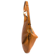 Delvaux Brown Leather Hobo Bag now for sale at labellov vintage fashion webshop belgium