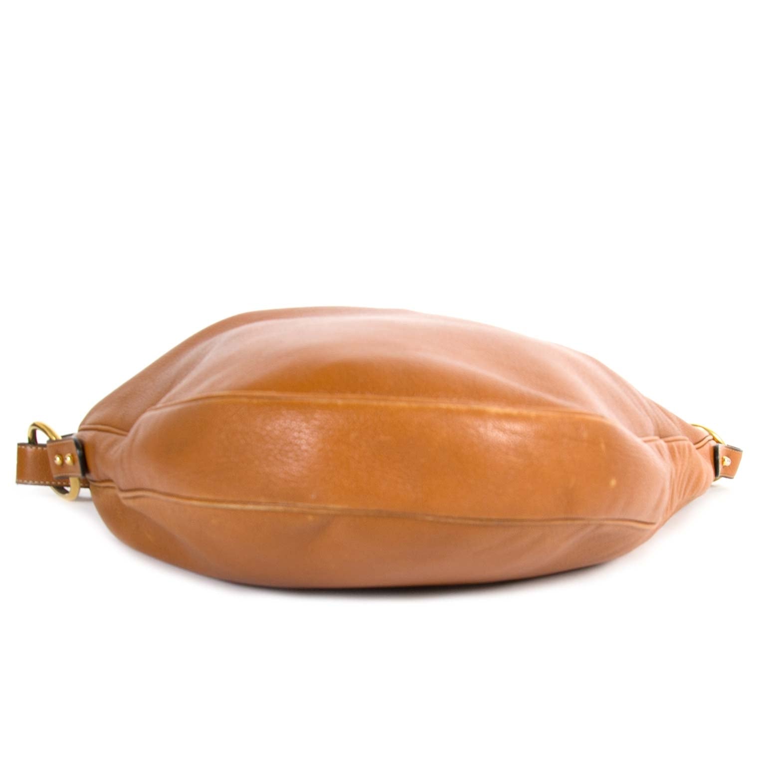 Delvaux Brown Leather Hobo Bag now for sale at labellov vintage fashion webshop belgium