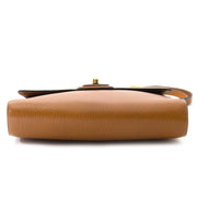 delvaux brown shoulder bag wooden turnlock now for sale at labellov vintage fashion webshop belgium