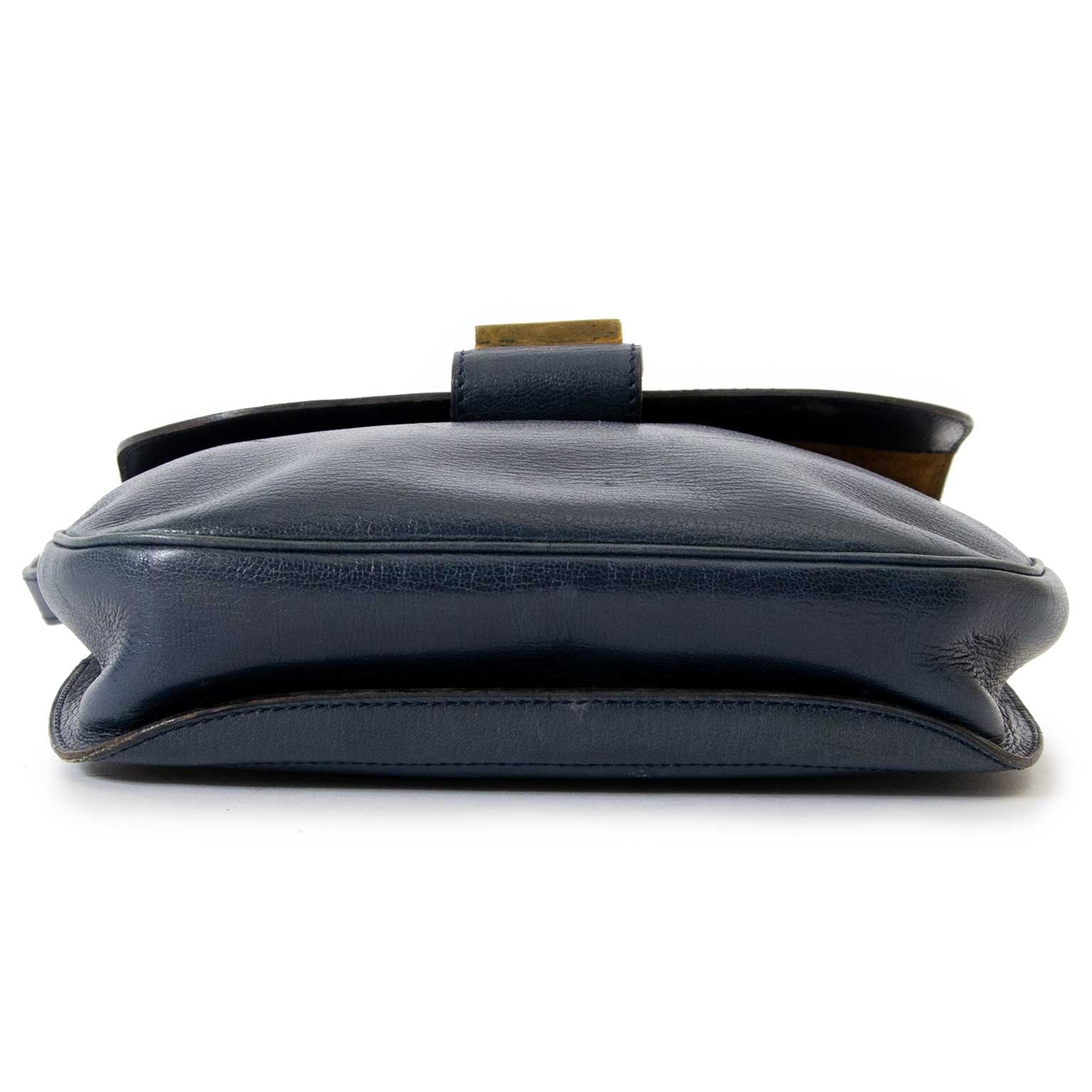 delvaux dark blue crossbody bag now for sale at labellov vintage fashion webshop belgium
