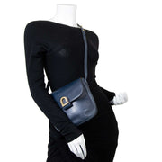 delvaux dark blue crossbody bag now for sale at labellov vintage fashion webshop belgium