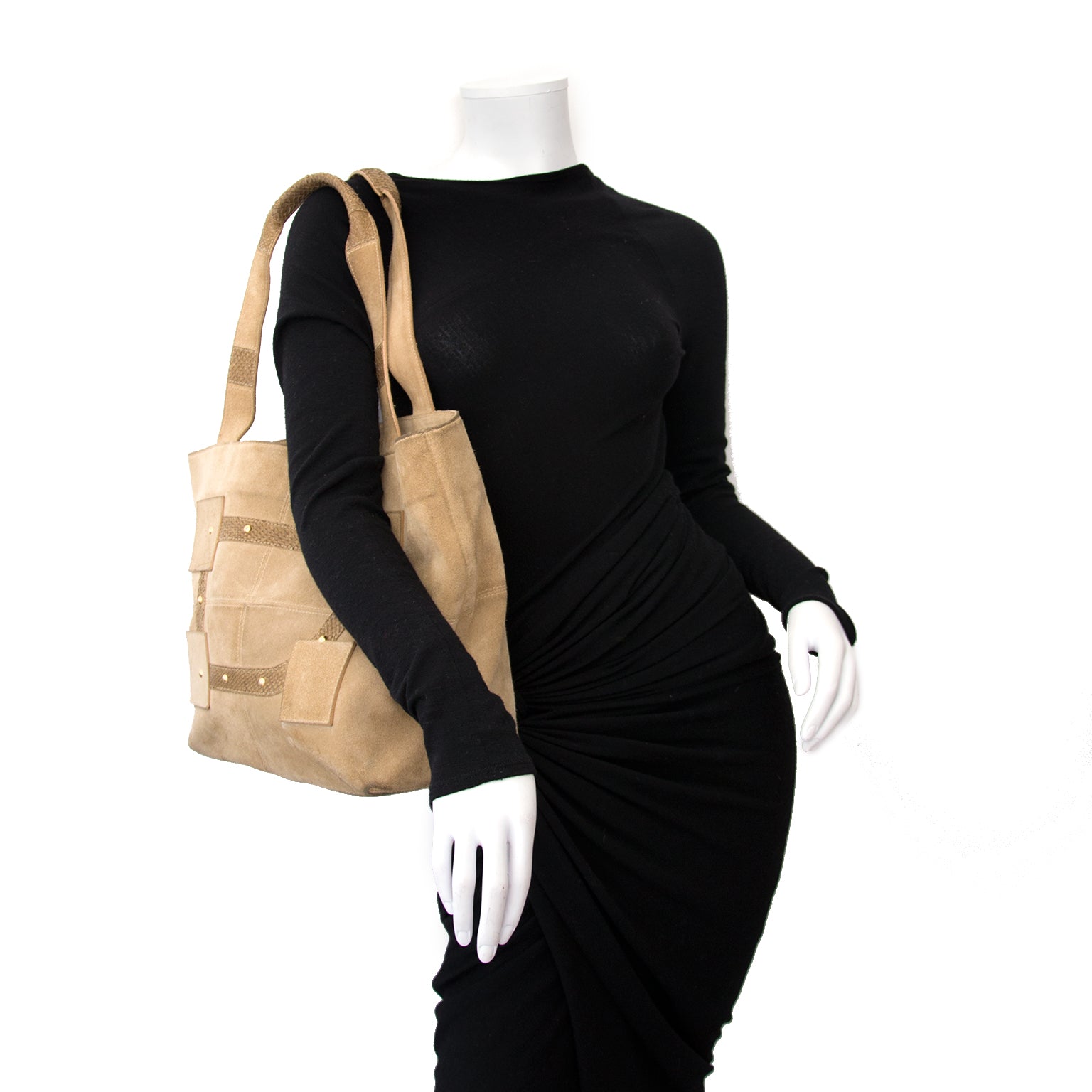 Delvaux Suede Le Louise Shopper
