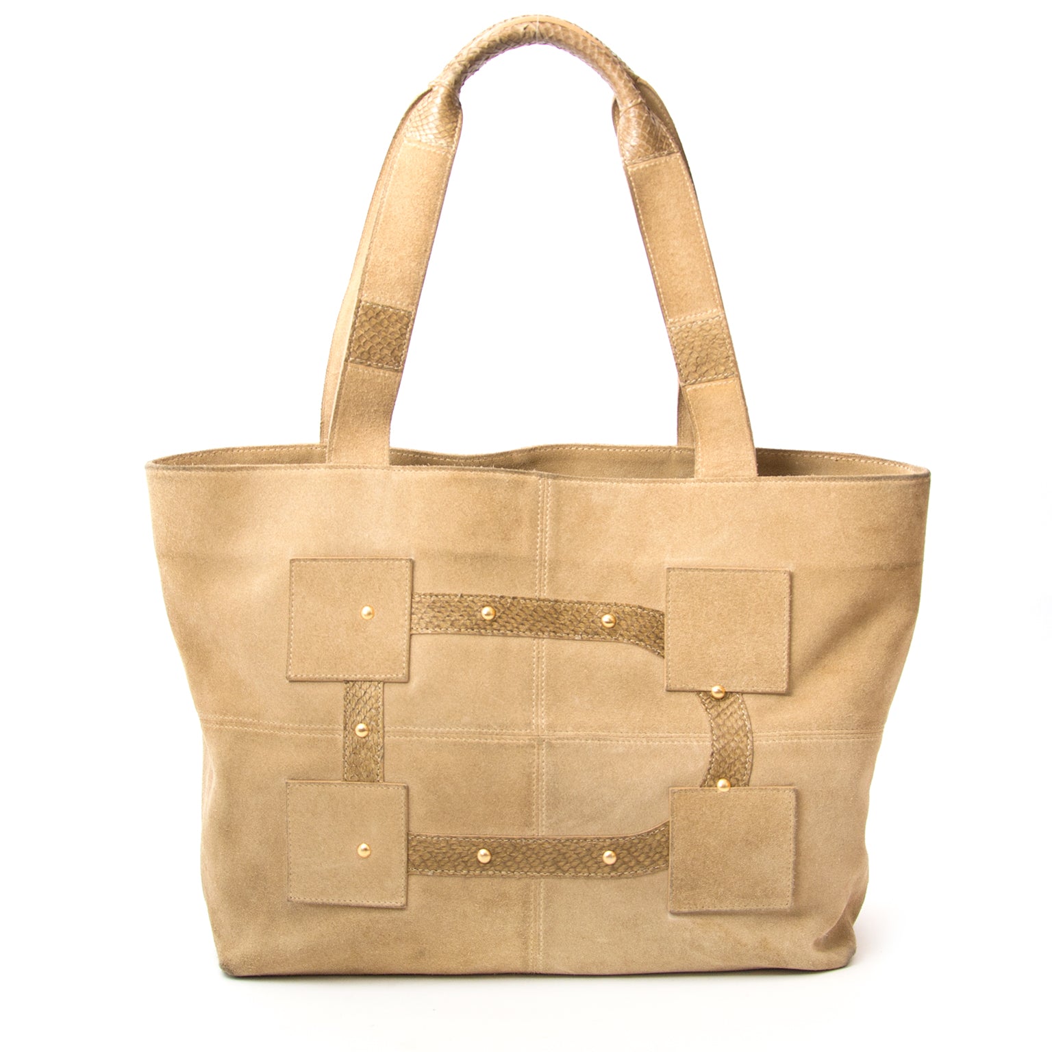 Delvaux Suede Le Louise Shopper kopen aan de beste prijs online bij Labellov