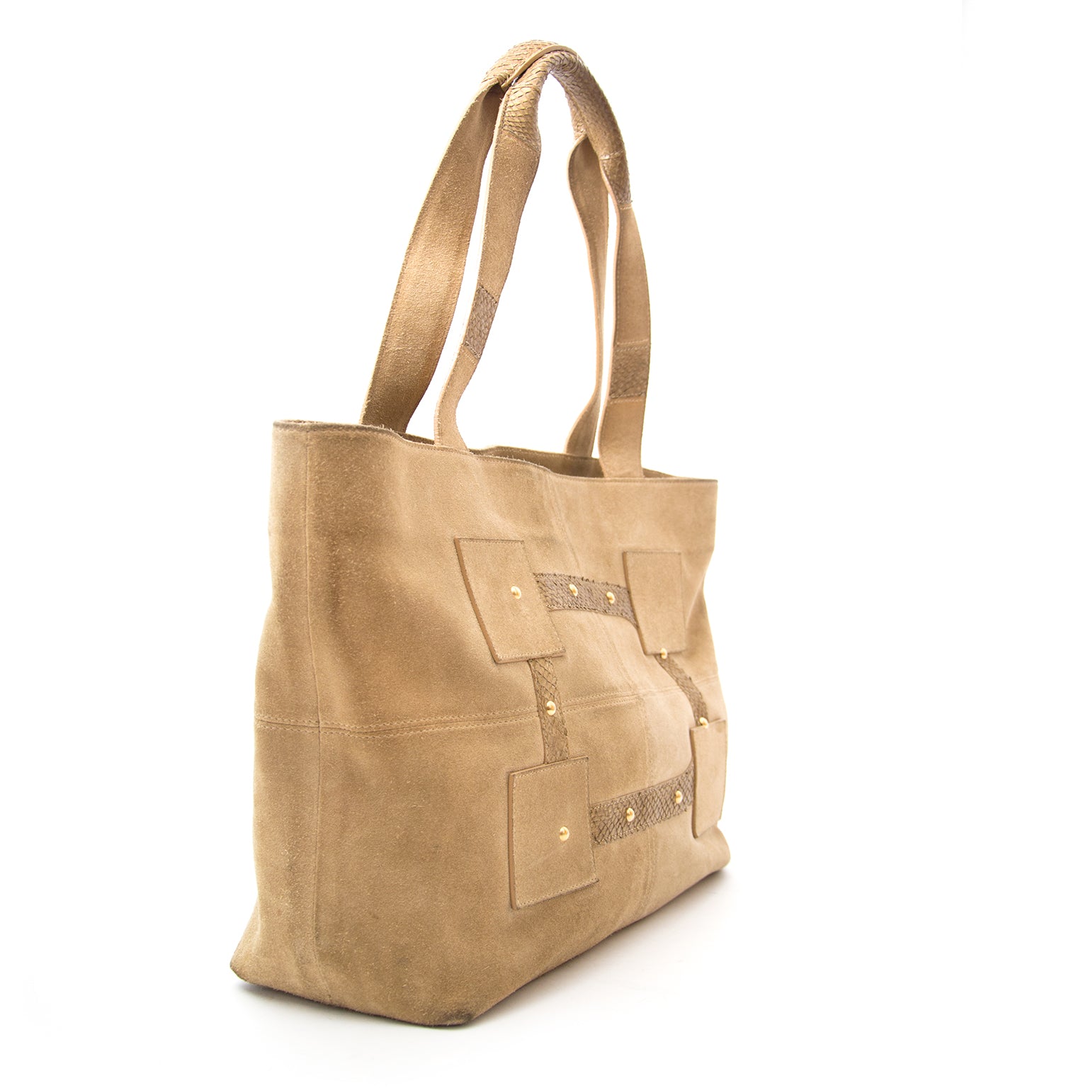 Delvaux Suede Le Louise Shopper