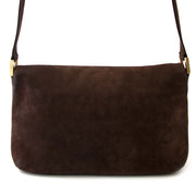 acheter en ligne chez labellov.com pour le meilleur prix Delvaux brun cuir nubuck sac a epole